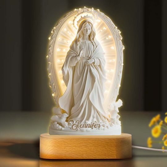 Discover Believer - Personalized Christian Shaped Plaque Light Base