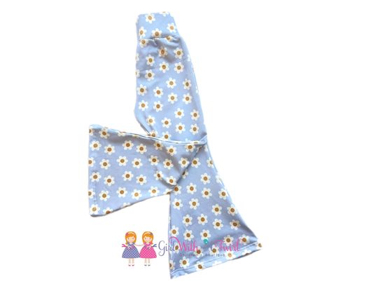 Discover Girls Bell Bottom Pants, Spring Daisy Bells, Hippie Baby Bell Bottoms