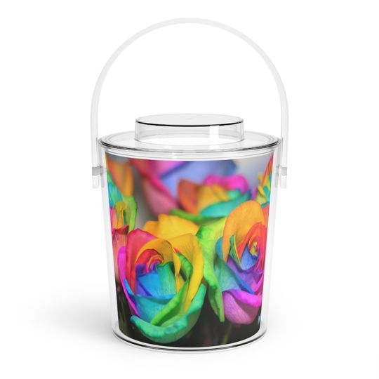 Discover Rainbow Roses St. Patrick's Day Ice Bucket with Tongs