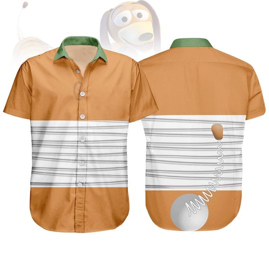 Discover Halloween toy stories Costume Button Shirt, Slinky Dog Cosplay Shirt, Disneyyy Halloween Shirt, toy stories Movie Shirt, Halloween Gift