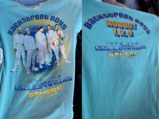 Discover Backstreet Boys Merch At Sphere Las Vegas 2025 August 1,2,3 Special T-Shirt
