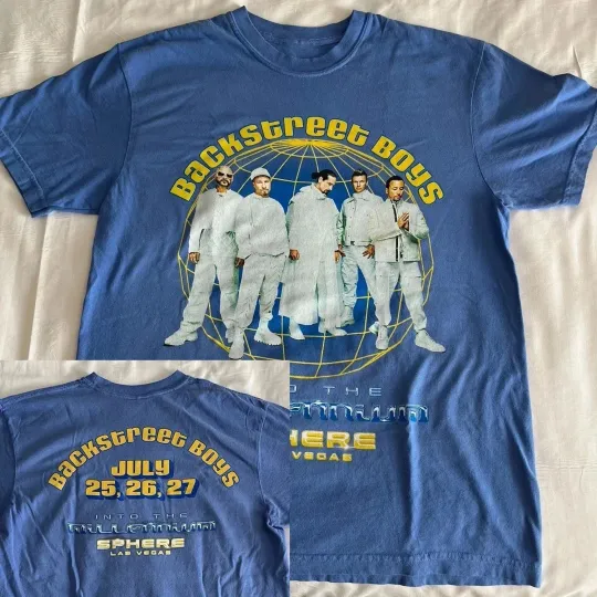 Discover Backstreet Boys Merch At Sphere Las Vegas 2025 July T-Shirt