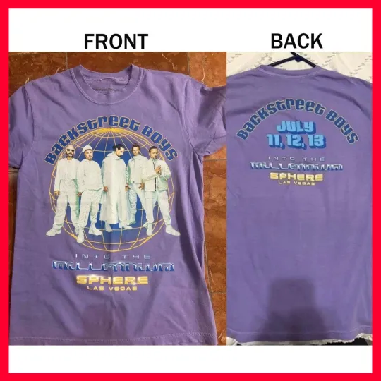 Discover REPRINT - Backstreet Boys At Sphere Las Vegas 2025 July 11,12,13 T-shirt