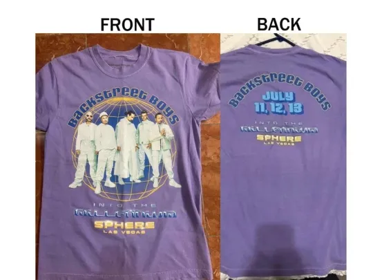 Discover Backstreet Boys At Sphere Las Vegas Merch 2025 July 11,12,13  T-Shirt