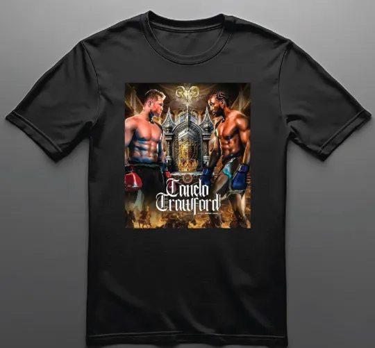 Discover Canelo  Vs Crawford Boxing T-Shirt, Gift for Fan.