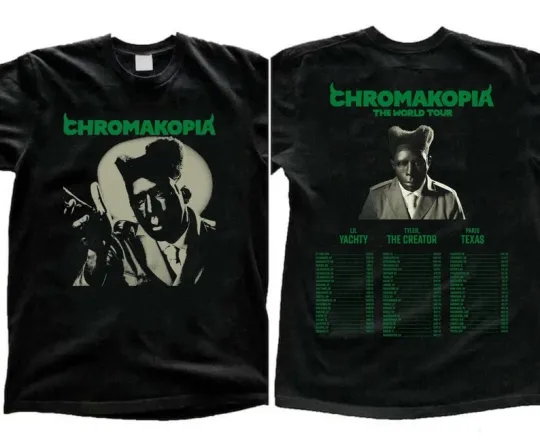 Discover 2025 Tyler the Creator Chromakopia Tour Shirt, Graphic Tyler the Creator Shirt,