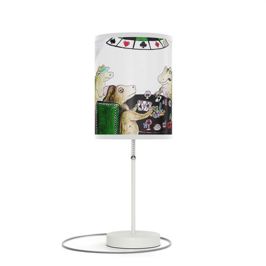 Discover frogs playing poker on Lamp on a Stand, US|CA plug