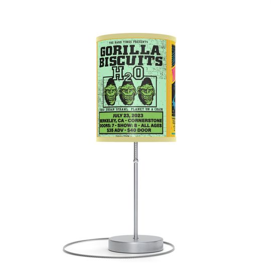 Discover Hardcore Show Flyers Lamp on a Stand, US|CA plug