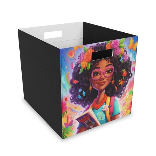 Discover Felt Storage Box for Cube Shelf - Classroom Decor and Teacher Organization Gift