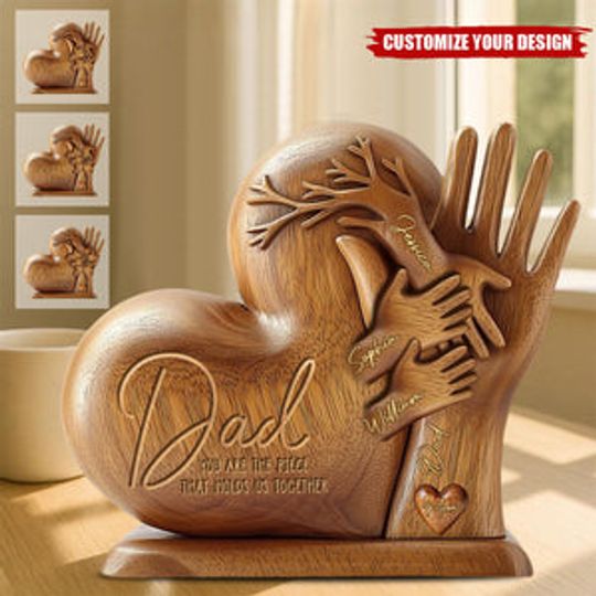 Discover Dad You Are The Piece That Holds Us Together - Personalized Shaped Acrylic Plaque