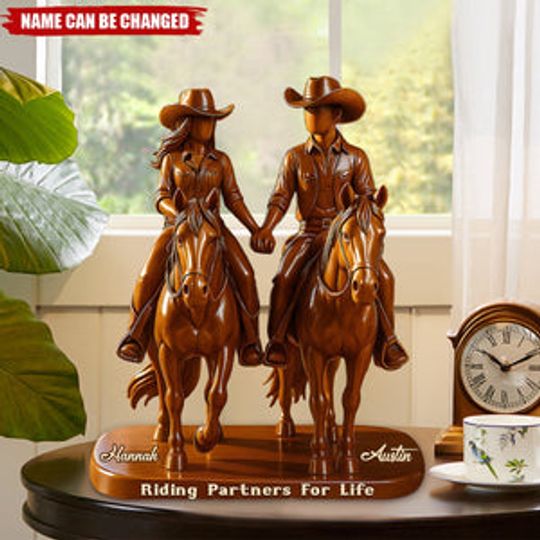 Discover Riding Partners For Life - Personalized Custom Shaped Acrylic Plaque