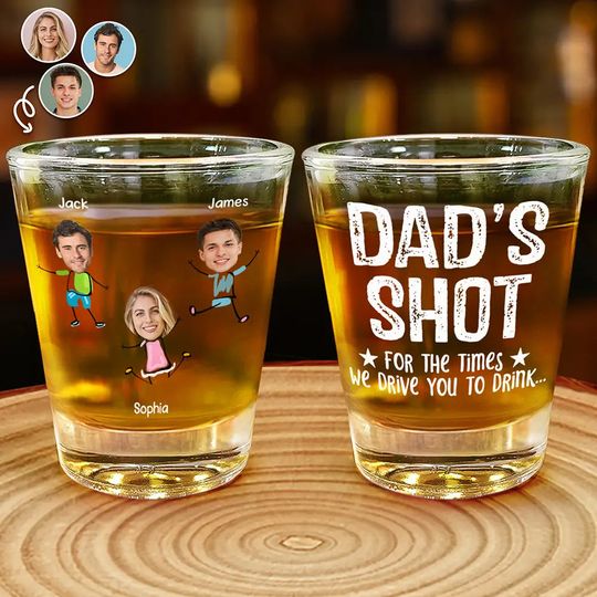 Discover Custom Photo For The Times I Drive - Personalized Shot Glass