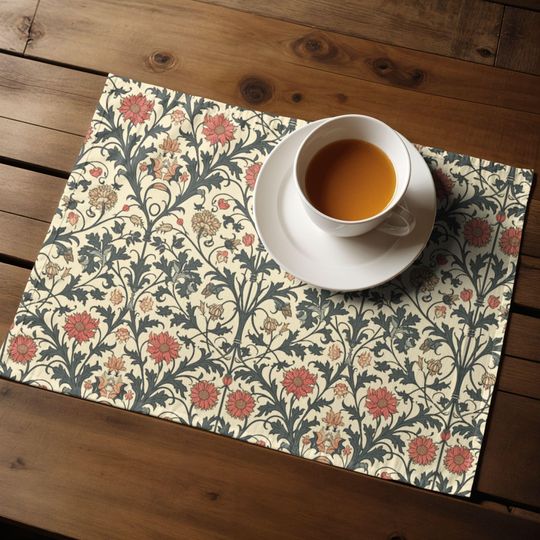 Discover William Morris Inspired Vintage Floral Placemat