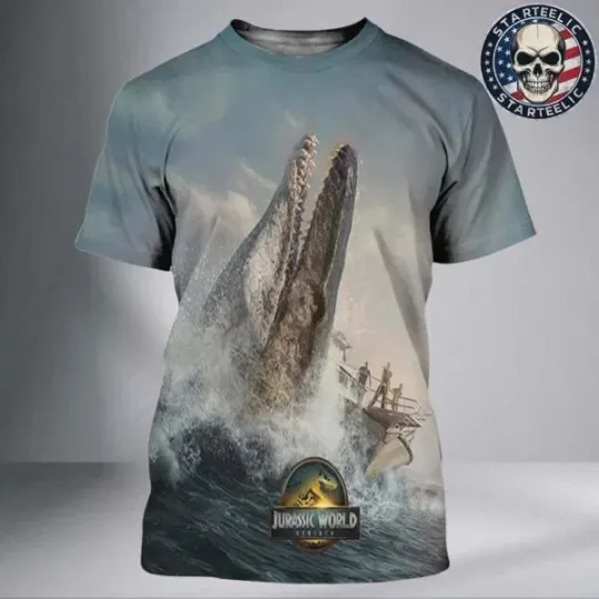 Discover The Movie Poster For Jurassic World Rebirth Only In Theaters 2025 3D T Shirt