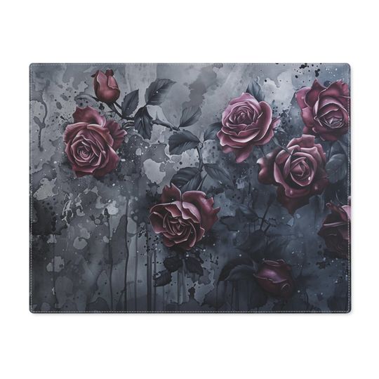 Discover Gothic Watercolor Roses Placemat - Gothic Floral Placemat
