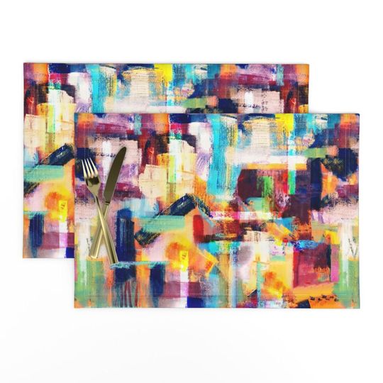 Discover Colorful Bauhaus Placemats