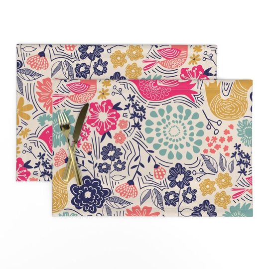 Discover Folk Art Placemats