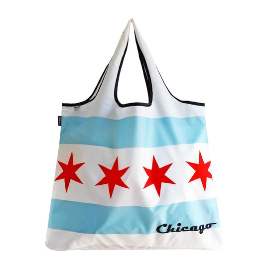 Discover Chicago Flag Shopping Tote Bags, Gift For Her