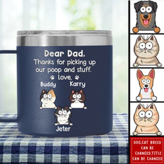 Discover Thanks For Being My Human Servant - Dog Personalized Custom 14oz Stainless Steel Tumbler