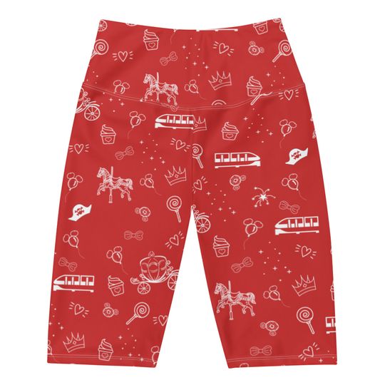 Discover Red Magic Sketch Doodle Biker Shorts   run  theme parks Outfit Idea  Mommy and me
