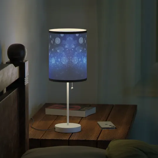 Discover Blue with Bubbles Lamp on a Stand, US|CA plug