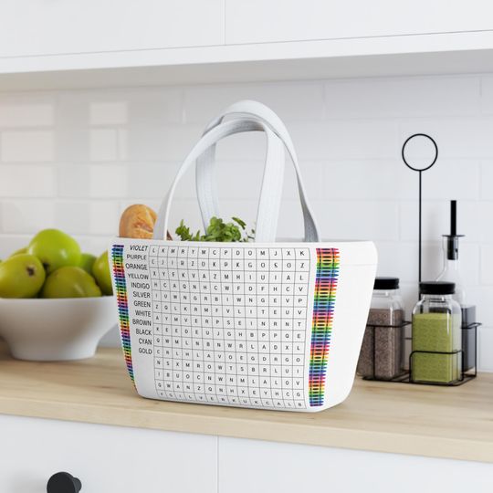 Discover Word search Lunch Bag - Perfect for Kids, School, Picnics, Gifts, Everyday Use
