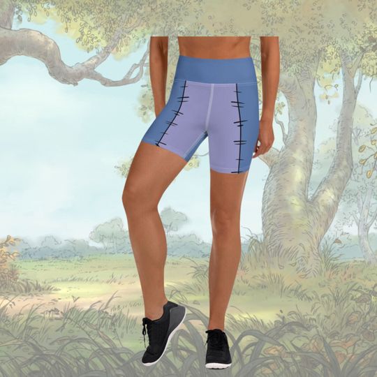 Discover Womens Disneyyy Eeyoree Yoga Shorts Activewear running shorts run Disneyyy winniee the poohh
