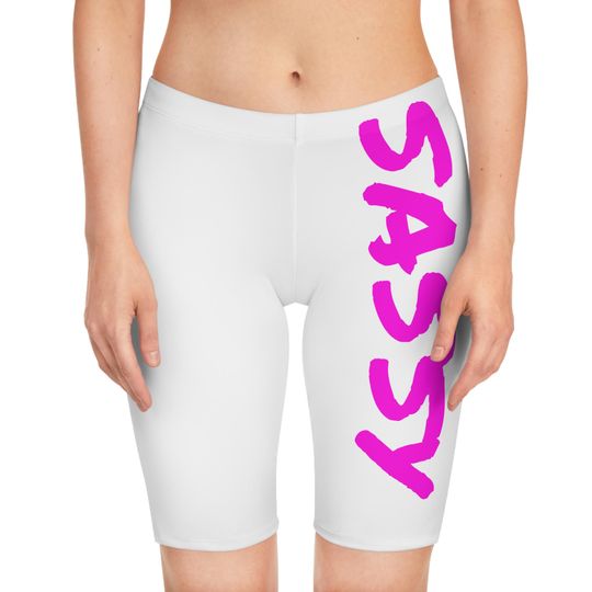 Discover Sassy Women's Bike Shorts, Fun Workout Shorts, Cycling Bottoms, Cheeky Biking Shorts, Active Wear, Exercise Gear