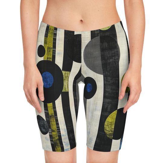 Discover Modern Graphics Women's Bike Shorts, Cycling Shorts, Athletic Shorts, Workout Shorts