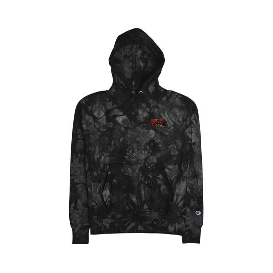 Discover Unisex Tie-Dye Hoodie, Cozy Festival Wear, Artistic Sweatshirt, Fashionable Streetwear, Unique Gift for Him/Her, Embroidered Design