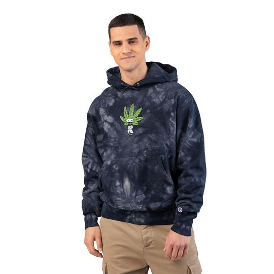 Discover Unisex Tie-Dye Hoodie with Embroidered Design
