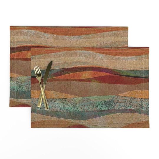 Discover Abstract Landscape Placemats