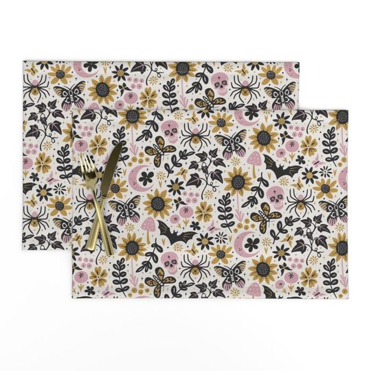 Discover Halloween Skull Placemats
