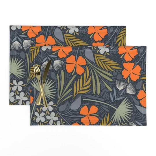 Discover Underwater Floral Placemats