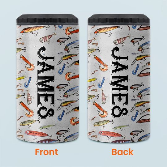 Discover Fishing Lures - Personalized Fishing Can Cooler