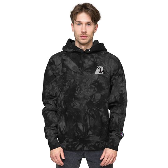 Discover Unisex Champion tie-dye Embroidered Bulldog hoodie, Miss State/Georgia