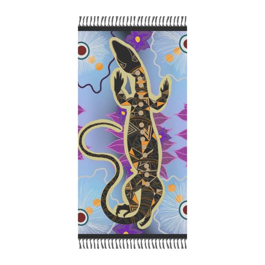 Discover Sand Goanna Boho Beach towel