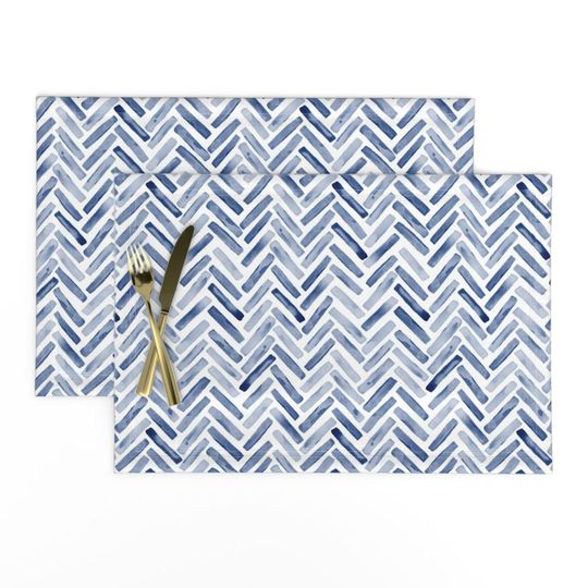 Discover Watercolor Chevron Placemats