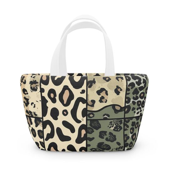 Discover Colorful Animal Print Lunch Bag - Stylish Insulated Tote, Perfect for School, Work