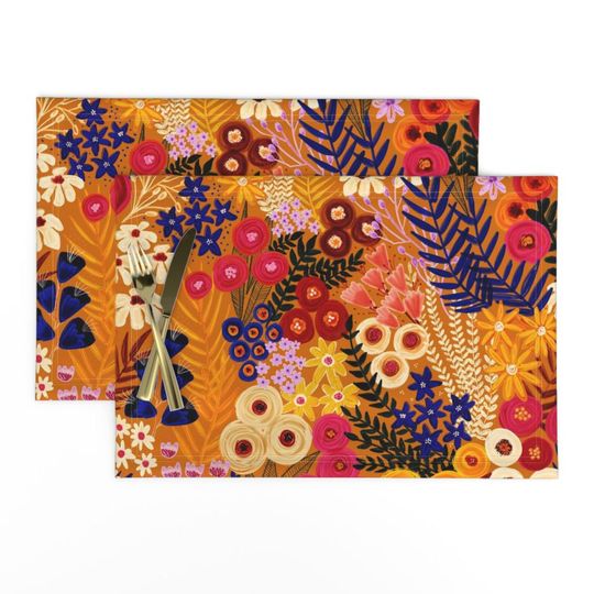 Discover Fall Flowers Placemats