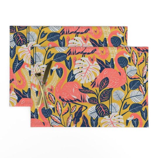 Discover Tropical Coral Placemats