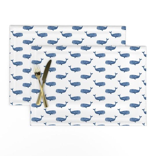 Discover Watercolor Whales Placemats