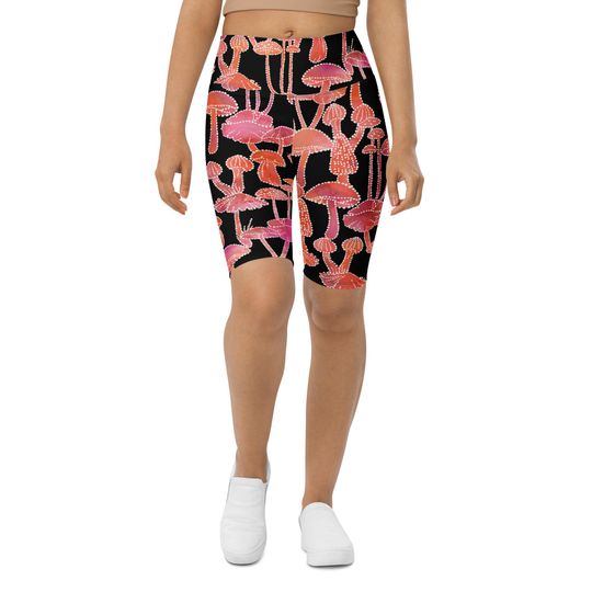 Discover mushrooms Biker Shorts
