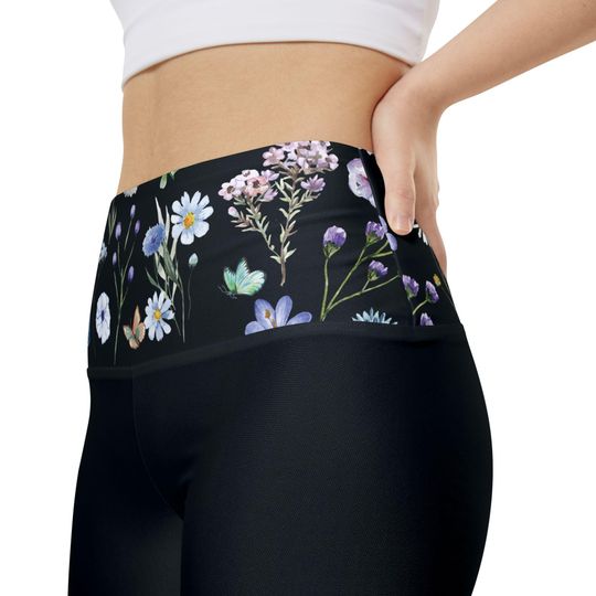 Discover Blue Floral Workout Shorts Bike Shorts