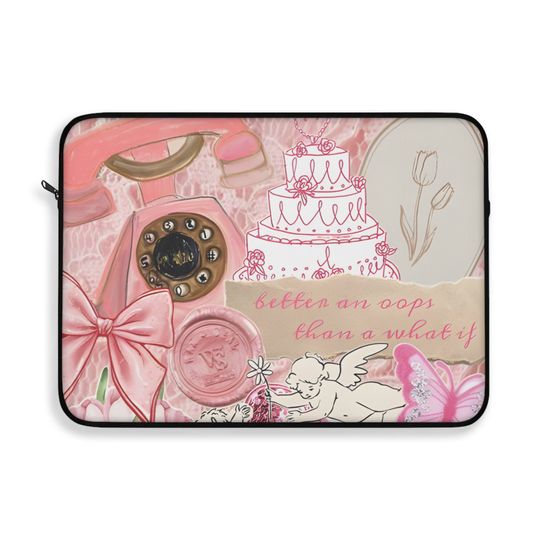 Discover Collage Laptop case, Laptop iPad tablet sleeve, MacBook Sleeve, Laptop Case, Laptop Sleeve, Pretty Laptop Sleeve, Gift for Daughter