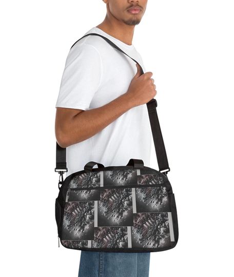 Discover Patriotic Fitness Bag | Gym Duffel | Yoga Workout Essentials | Yoga Bag | Fitness Bag