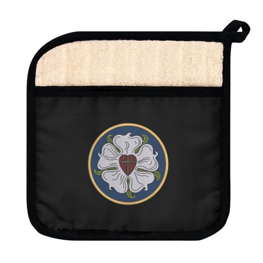 Discover Pot Holder with Pocket Christian Luther Rose Reformation Gift For Pastor Lutheran Gifts