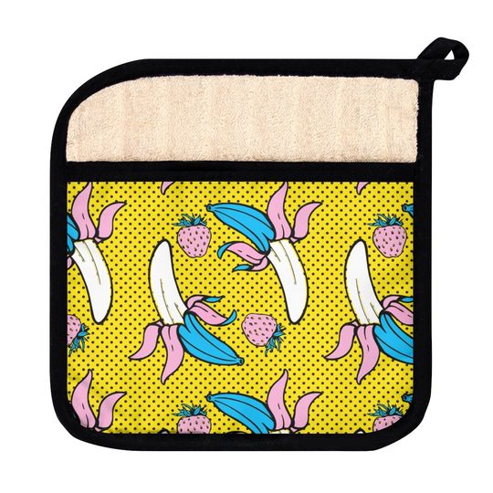 Discover STRAWNANA FUNK- Strawberry/Banana Pot Holder with Pocket