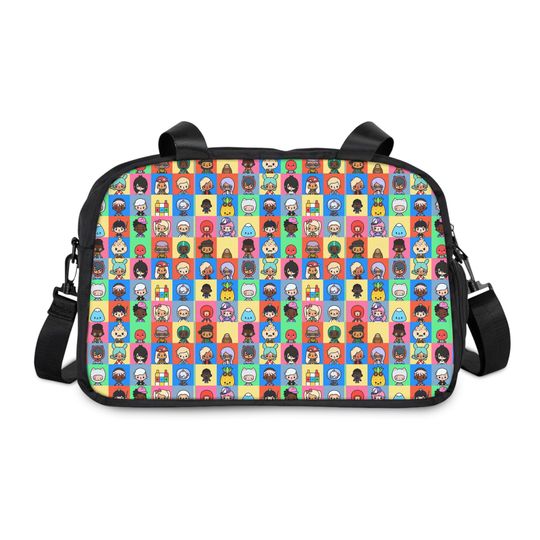 Discover Fitness Handbag, Toca boca Design, Workout Tote Bag, Gym Duffel, Exercise Carryall, Sporty Purse, Athletic Shoulder Bag