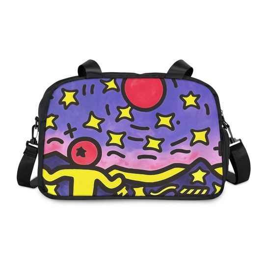 Discover Moon and Stars Fitness Handbag| Gym Bag| Vacation Bag| Weekender